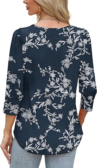 Length Sleeve Womens Tops with Button Cuffs Dressy Casual V Neck Summer Outfits Early Fall Fashion Spring Clothes