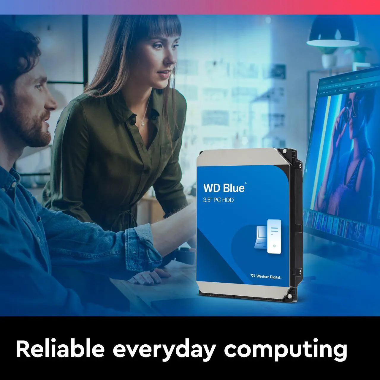 Blue 8TB Desktop Hard Disk Drive - 5640 RPM SATA 6Gb/s 256MB Cache 3.5 Inch - WD80EAAZ