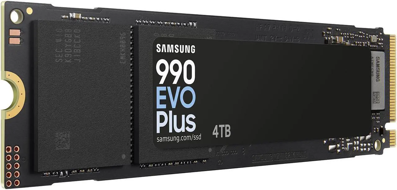 990 EVO PLUS SSD 4TB, PCIe Gen 4x4 | Gen 5x2 M.2 2280, Speeds Up-to 7,250 MB/s, Upgrade Storage for PC/Laptops, HMB Technology and Intelligent Turbowrite 2.0 (MZ-V9S4T0B/AM)