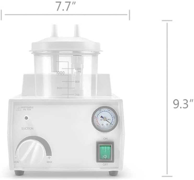 1000ml Portable Veterinary Suction Machine for Home Use 110V