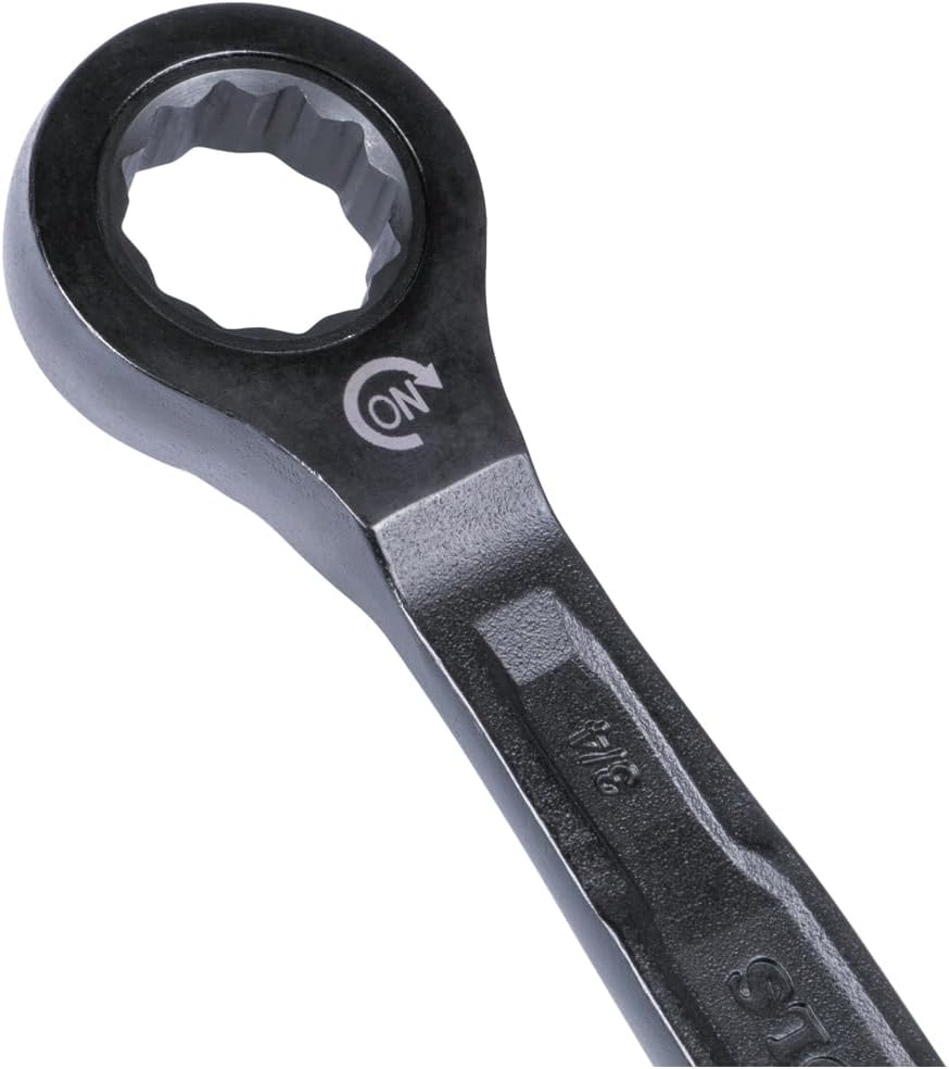 TOOLS 69408G Ratcheting Combination Wrench Set, SAE, 8-Piece, 5/16 to 3/4-Inch, Steel Alloy, Foam Pouch, 90-Tooth