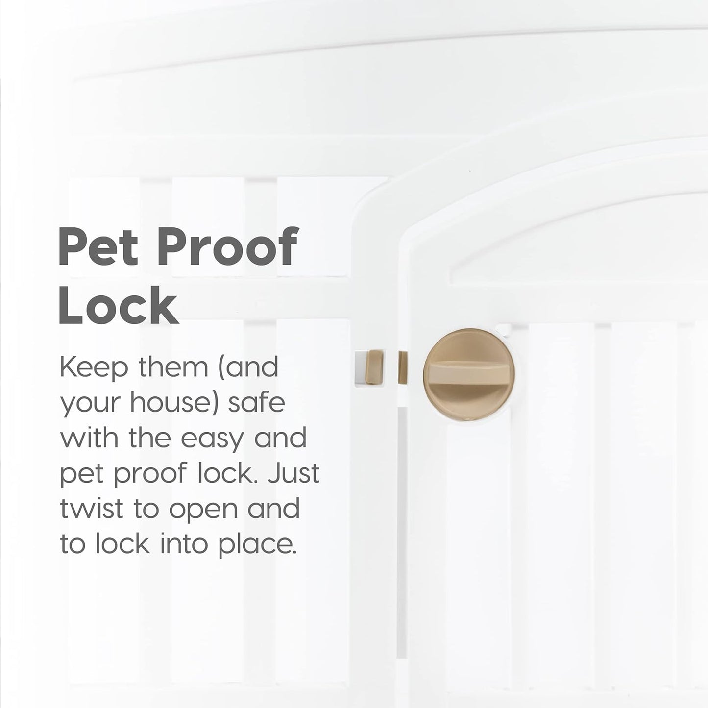 Puppy Play Pen Indoor Outdoor Plastic Foldable Portable Pet Fence for Small Medium Dogs