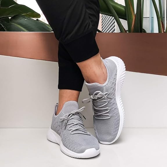 Mens Slip On Walking Shoes Lightweight Breathable Non Slip Running Shoes Comfortable Fashion Sneakers for Men