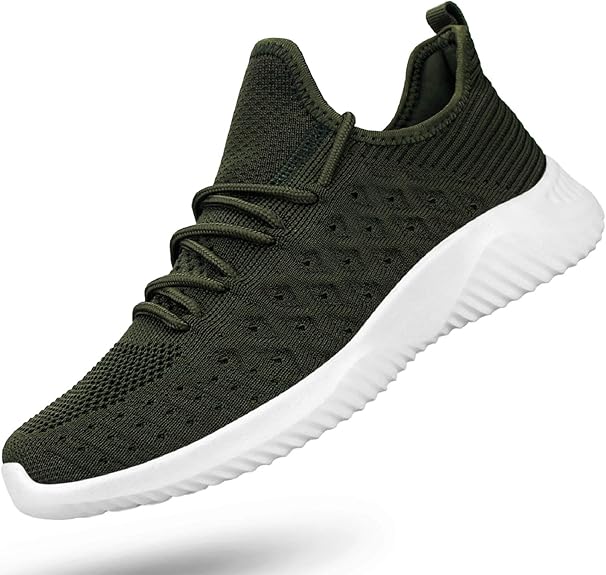Mens Slip On Walking Shoes Lightweight Breathable Non Slip Running Shoes Comfortable Fashion Sneakers for Men