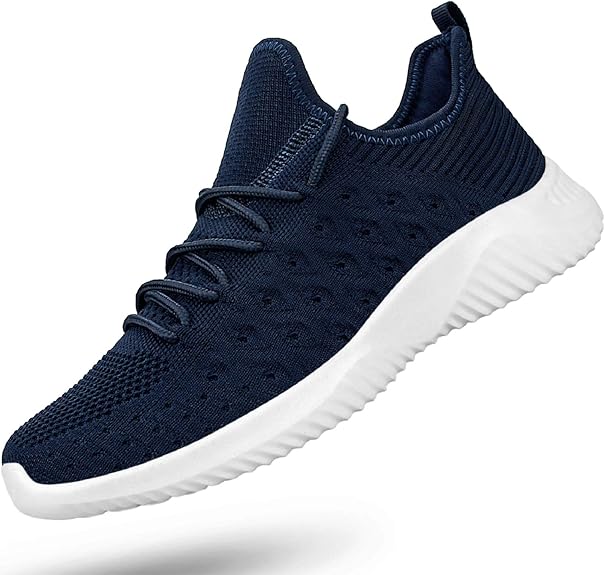 Mens Slip On Walking Shoes Lightweight Breathable Non Slip Running Shoes Comfortable Fashion Sneakers for Men