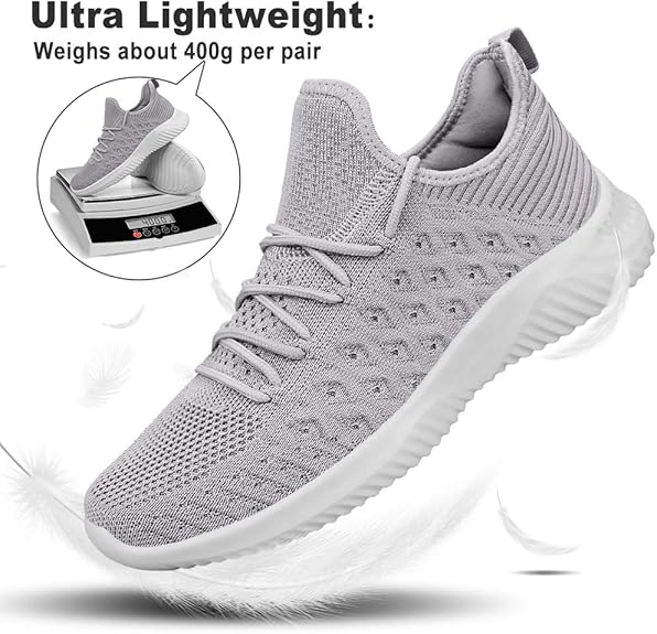 Mens Slip On Walking Shoes Lightweight Breathable Non Slip Running Shoes Comfortable Fashion Sneakers for Men