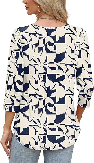 Length Sleeve Womens Tops with Button Cuffs Dressy Casual V Neck Summer Outfits Early Fall Fashion Spring Clothes