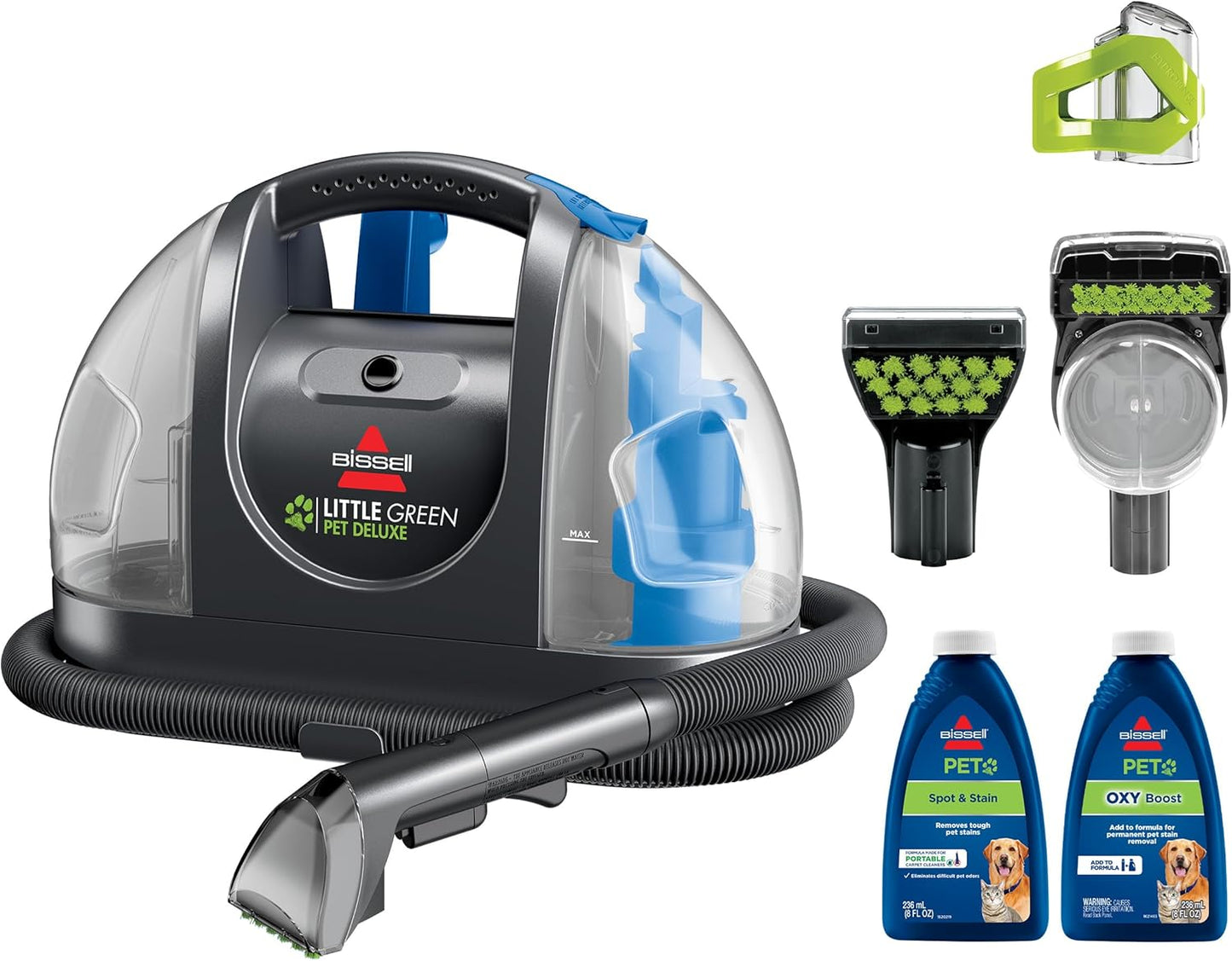 Multi-Purpose Portable Carpet and Upholstery Cleaner, Car and Auto Detailer, with Exclusive Specialty Tools