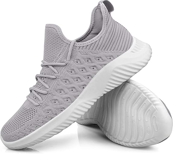 Mens Slip On Walking Shoes Lightweight Breathable Non Slip Running Shoes Comfortable Fashion Sneakers for Men