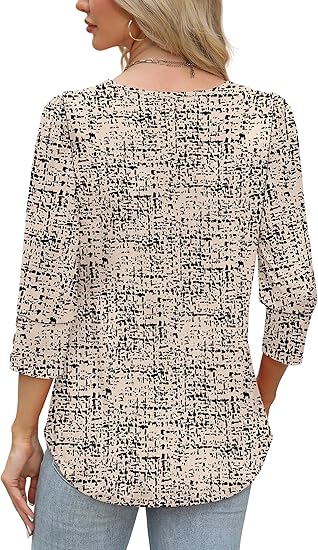 Length Sleeve Womens Tops with Button Cuffs Dressy Casual V Neck Summer Outfits Early Fall Fashion Spring Clothes