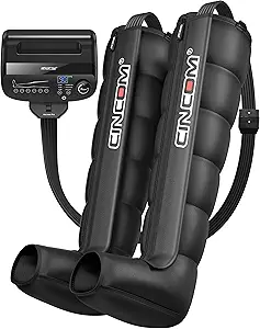 Air Compression Recovery System - 6-Zone Professional Dynamic Pressure Leg Massager Boots for Circulation Improvement & Muscle Recovery, Compression Therapy for Athletes, FSA-HSA Eligible