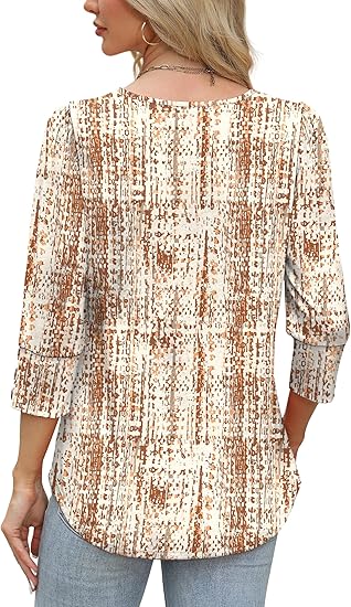 Length Sleeve Womens Tops with Button Cuffs Dressy Casual V Neck Summer Outfits Early Fall Fashion Spring Clothes