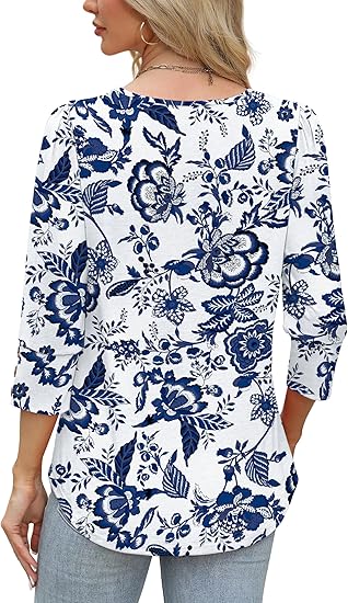 Length Sleeve Womens Tops with Button Cuffs Dressy Casual V Neck Summer Outfits Early Fall Fashion Spring Clothes