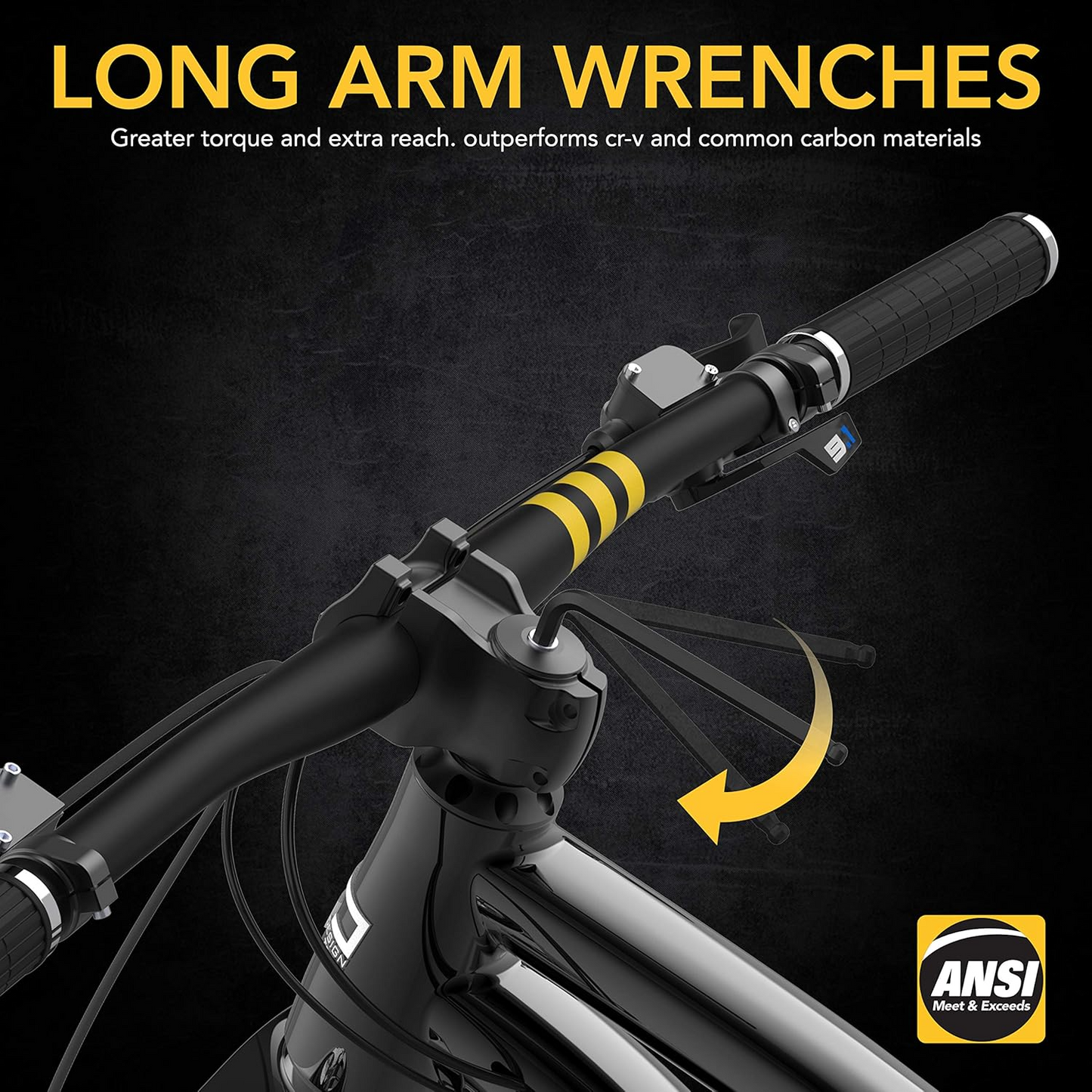 Master Wrench Key Set, 35-Piece Long Arm Ball End Hex Keys | 3-Pack Metric/SAE & Star, Industrial Grade S2 Alloy Steel (LX-131)