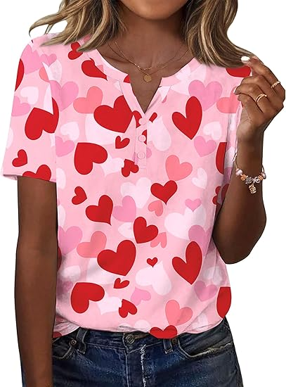 Womens Summer Tops Casual Short Sleeve V Neck Shirts Business Dressy Work Blouses